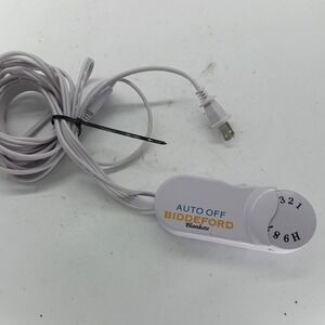 Biddeford Electric Blanket Replacement Cord 4 Prong Dial Controller TC13BA B1